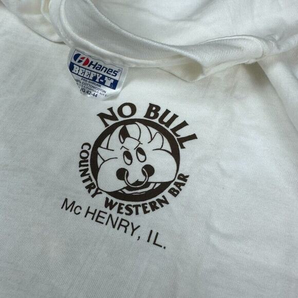 Vintage Single Stitch I Got Stoned At No Bull Country Western Bar Illinois Shirt - Picture 4 of 7